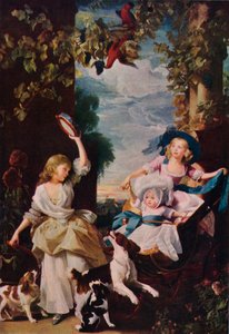 De drie jongste dochters van George III, 1785, 1937 door Unbekannt
