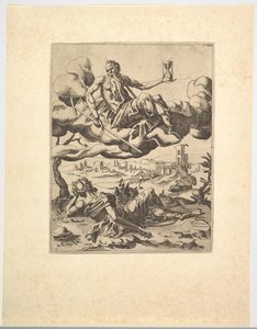 De Triomf van de Tijd uit De Triomfen van Petrarca door Unbekannt