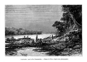 De Usumacinta-rivier, zuidoostelijk Mexico en noordwestelijk Guatemala, 19e eeuw door Unbekannt