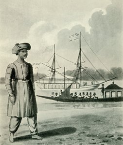 De vloot en de roeiers van de onderkoning, 1813, 1925 door Unbekannt