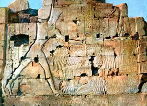 De overwinning van Ramses II, Karnak, Egypte, 20e eeuw