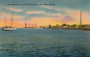 De Waterkant aan de Golf van Mexico, Key West, Florida, ca. 1940s door Unbekannt