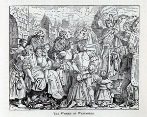 De vrouwen van Weinsberg, 1882 door Unbekannt