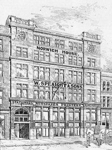 De Werken aan Norwich Street, 1916 door Unbekannt