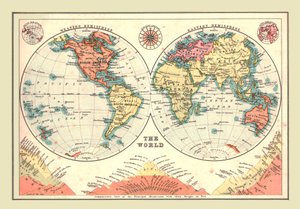 De Wereld in Hemisferen, 1902 door Unbekannt