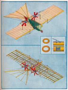 Het vliegtuig voorgesteld door Henson in zijn patent van 1842, ca. 1936-1937 door Unbekannt