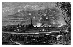 Het bombardement van Straatsburg, Frankrijk, 1875 door Unbekannt