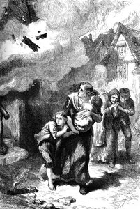 De brand van Norfolk, Virginia, 1776 door Unbekannt
