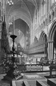 Het koor, Chester Kathedraal, Cheshire, 1924-1926 door Unbekannt