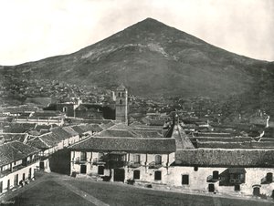 De stad en de berg, Potosi, Bolivia