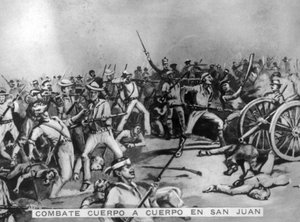 Het gevecht van San Juan, 1898, jaren 1920 door Unbekannt