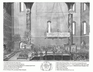 De kroning van Anna Ioannovna op 30 april 1730, 1730