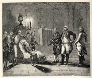 De dood van Frederik II op 17 augustus 1786