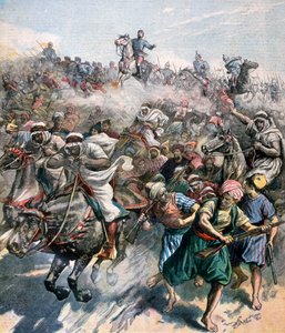 De dood van generaal Margallo, de Rif-oorlog, Marokko, 1893 door Unbekannt