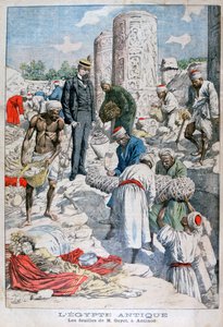 De opgravingen van Antinopolis, Egypte, door Albert Gayet, 1904