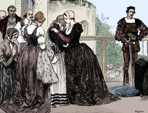 De executie van Anne Boleyn, 1536 door Unbekannt