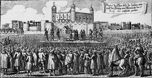 De executie van de hertog van Monmouth, Tower Hill, Londen, 15 juli 1685, 1903 door Unbekannt