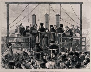 De executie van de Nihilisten, ca 1881