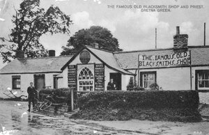 De beroemde oude smederij, Gretna Green, Dumfriesshire, Schotland, 20e eeuw door Unbekannt