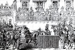 De fatale verwonding van koning Hendrik II van Frankrijk door Unbekannt