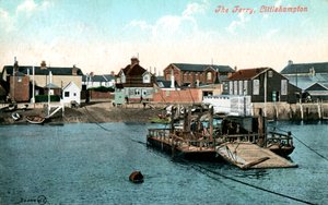 De veerboot bij Littlehampton, West Sussex, 1907