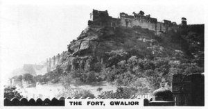 Het fort, Gwalior, Madhya Pradesh, India, c1925 door Unbekannt