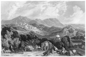 Het fort van Nahan in het domein van Oude, India, ca. 1860 door Unbekannt