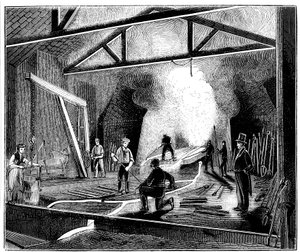 De gieterij of gietijzeren huis, Butterley Ironworks, Derbyshire, 1844