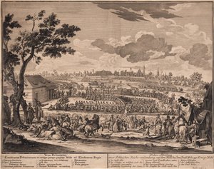 De vrije verkiezing van Augustus II in Wola, buiten Warschau, in 1697, 1700