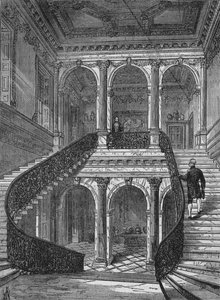 De grote trap, Chesterfield House, Mayfair, Westminster, Londen door Unbekannt