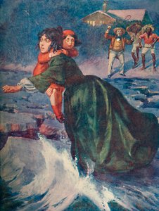 Het enorme groene ijsfragment kraakte en piepte, 1929 door Unbekannt