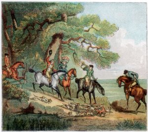 De Jacht, vossenjacht, 1787 door Unbekannt