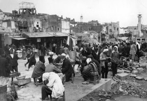 De markt, Beiroet, Libanon, ca. 1920s-1930s door Unbekannt