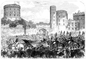 Het huwelijk van prinses Helena, Windsor Castle door Unbekannt