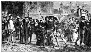De ontmoeting van Sir Thomas More en zijn dochter, Margaret