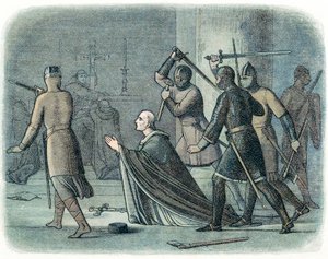 De moord op Thomas a Becket, 1170 door Unbekannt