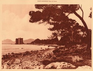 Het oude klooster, Saint-Honorat door Unbekannt