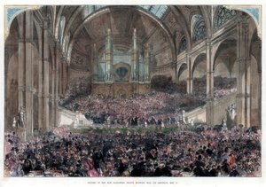 De opening van het nieuwe Alexandra Palace, Muswell Hill, 1 mei 1875 door Unbekannt