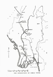De operaties van Force Viper, Birma, Tweede Wereldoorlog, 1942-1943 1944 door Unbekannt