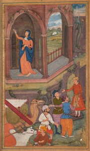 De geboorteplaats van Jezus, uit een Mirat al-quds van pater Jerome Xavier, 1602-1604 door Unbekannt