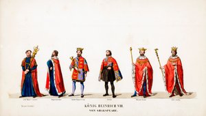 Theaterkostuumontwerpen voor Shakespeares toneelstuk, Henry VIII