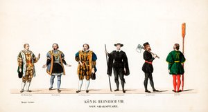 Theaterkostuumontwerpen voor Shakespeares toneelstuk, Henry VIII
