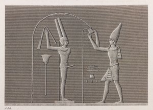 Thebe: Karnak (detail) door Unbekannt