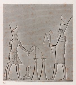 Thebe, Karnak (detail) door Unbekannt