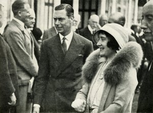 Hun Majesteiten op de Koninklijke Landbouwshow, Southampton, 1932, 1937 door Unbekannt