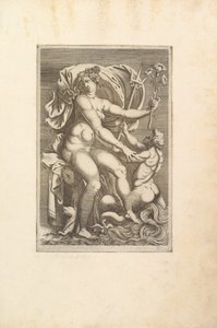 Thetis zittend met een triton