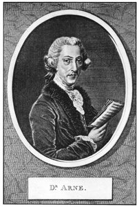 Thomas Augustine Arne, Engelse componist door Unbekannt