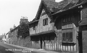 Thomas Becket huisjes, Tarring, Worthing, West Sussex, ca. 1900-1920
