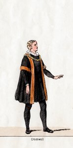Thomas Cromwell, kostuumontwerp voor Shakespeares toneelstuk, Henry VIII, 19e eeuw door Unbekannt