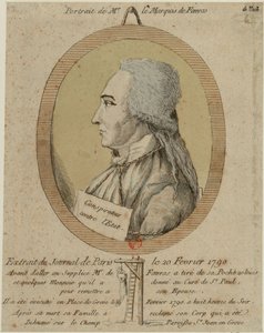 Thomas de Mahy, Marquis de Favras 1744-1790. Uit de Journal de Paris op 20 februari 1790, 1790